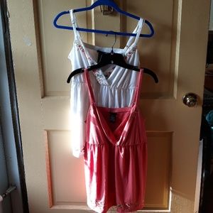 2 Torrid babydoll tanks size 0 & 1.